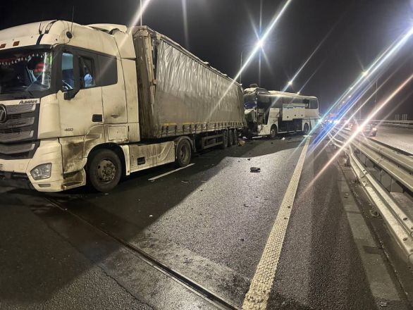 Полиция опубликовала фото с места массового ДТП на М-12 в Арзамасском округе - фото 3