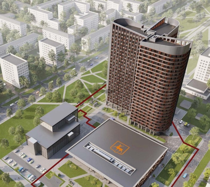 Опубликован мастер-план КРТ на месте кинотеатра &laquo;Россия&raquo; в Нижнем Новгороде - фото 1