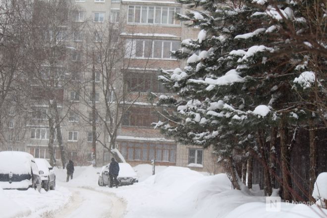 Снежный циклон &laquo;Валли&raquo; обрушился на Нижний Новгород: фоторепортаж - фото 44