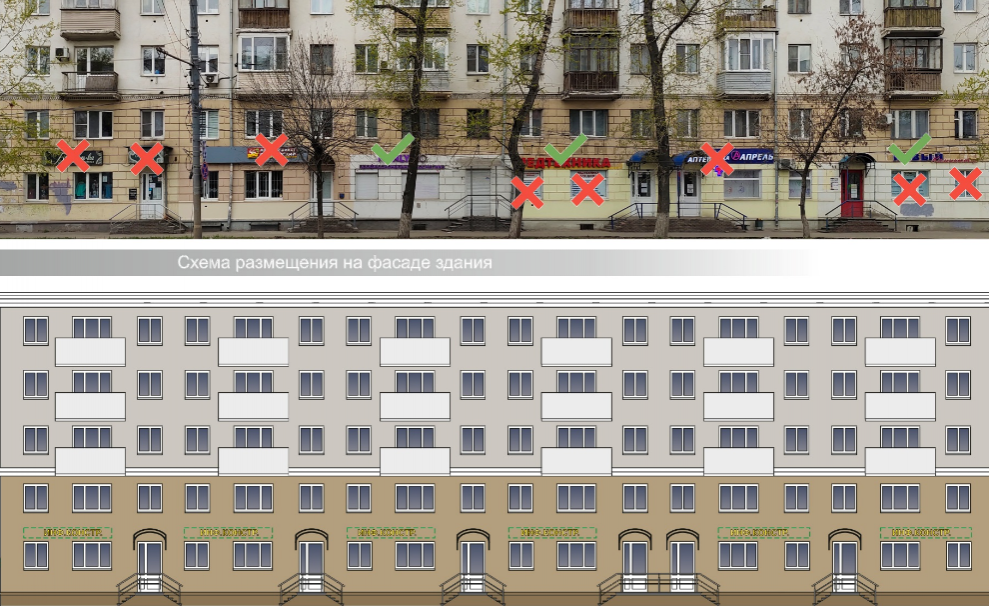 Единый дизайн-код информконструкций утвердила администрация для участка проспекта Гагарина - фото 1