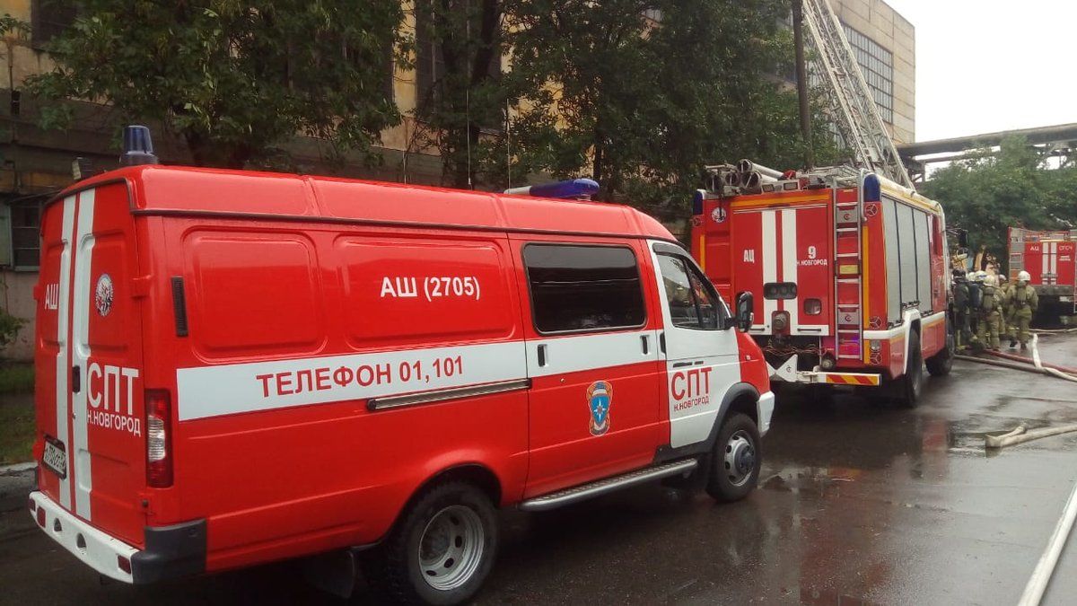 Цех завода ГАЗ горит в Нижнем Новгороде | 28.06.2019 | Нижний Новгород -  БезФормата