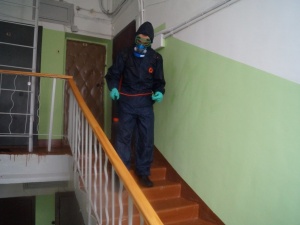 Противоковидная дезинфекция подъездов возобновилась в Нижнем Новгороде