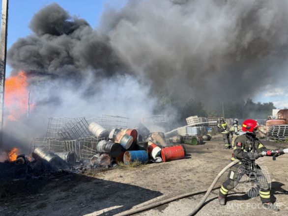 Опубликованы фото с места мощного пожара на заводе в Дзержинске - фото 2