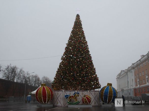 Главную новогоднюю елку нарядили на площади Минина и Пожарского - фото 1