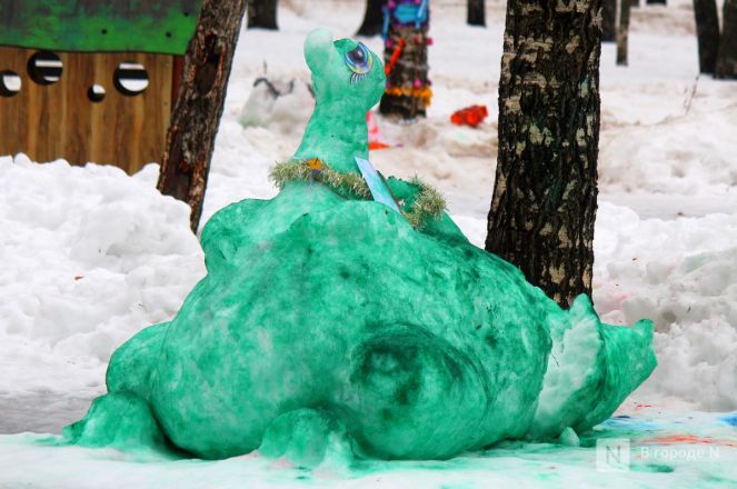 Снежные драконы появились в нижегородском парке Пушкина - фото 3